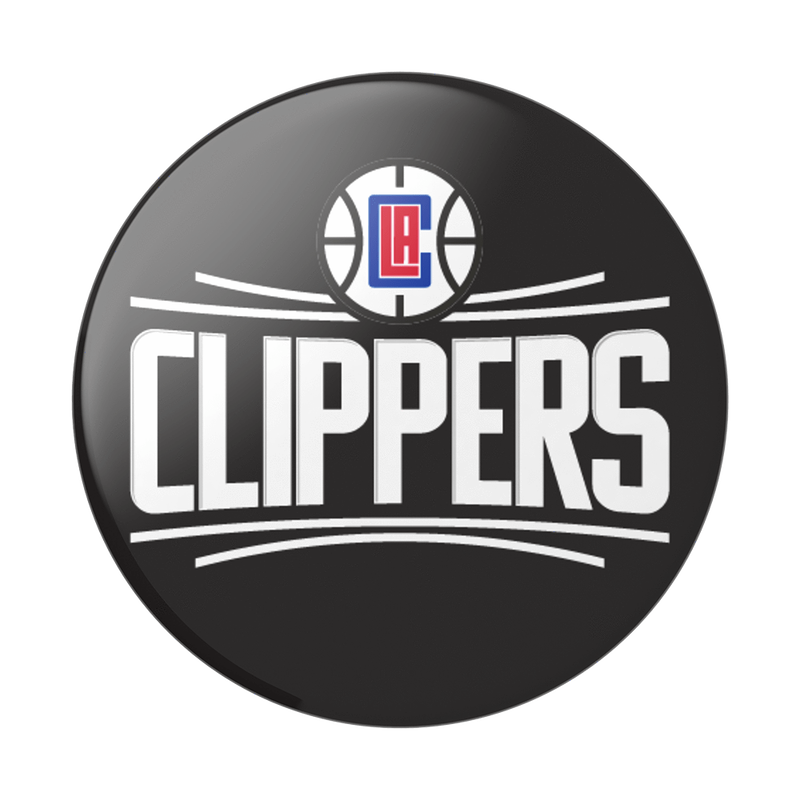 LOS ANGELES CLIPPERS KEYCHAIN NBA MINI 2 ROUND BASKETBALL RETIRED