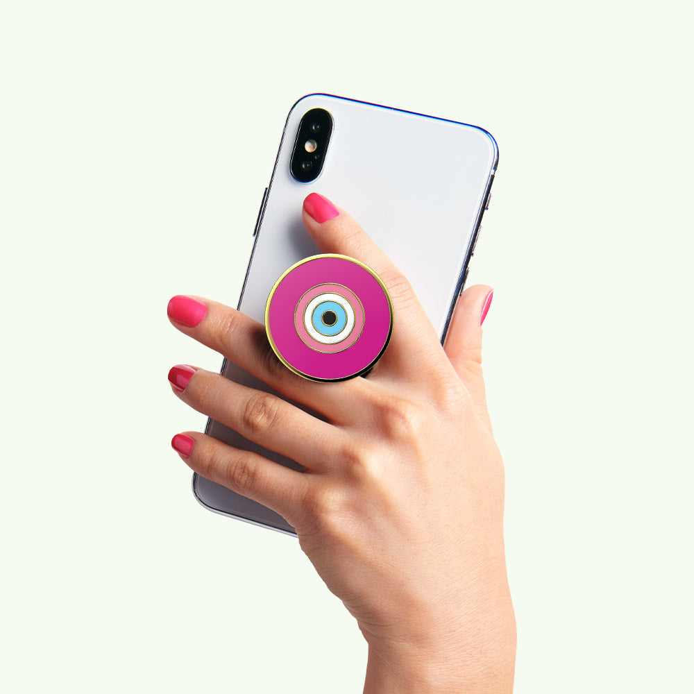 琺瑯瓷惡魔愛心眼 ENAMEL EVIL EYE LOVER, PopSockets