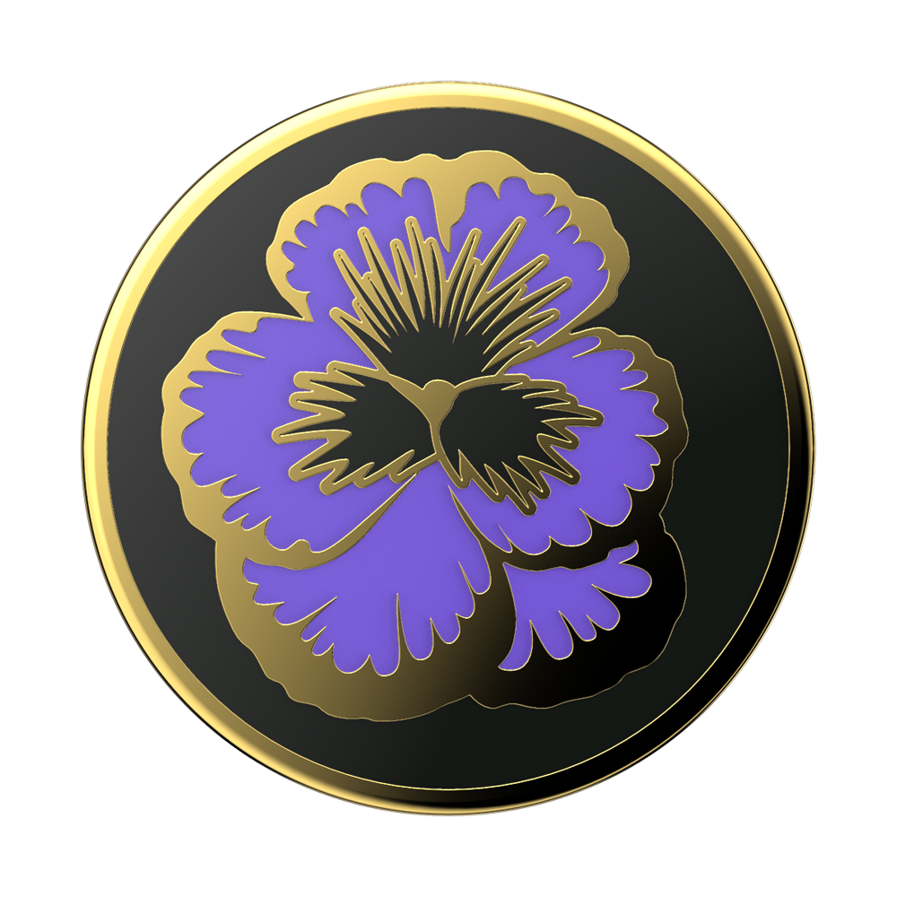 琺瑯瓷鳶尾花 Enamel Flowering Iris, PopSockets