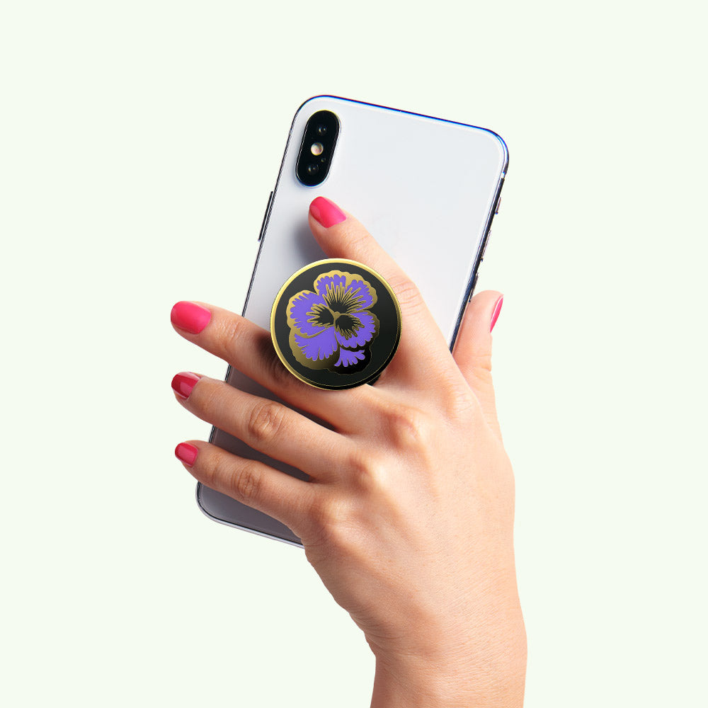 琺瑯瓷鳶尾花 Enamel Flowering Iris, PopSockets