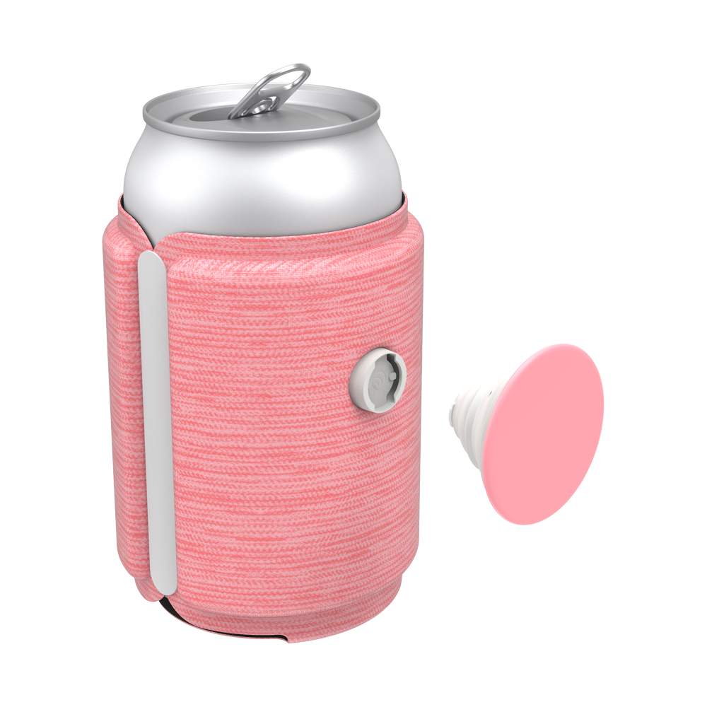 CAN HOLDER Macaron Pink Melange 粉色馬卡龍米朗其 <泡泡騷易開罐套>, PopSockets