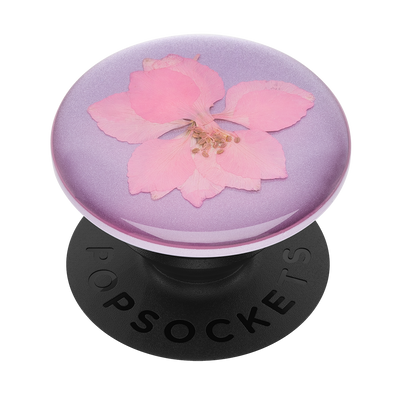 Pressed Flower Delphinium Pink 粉翠雀壓花 <可替換泡泡帽>, PopSockets