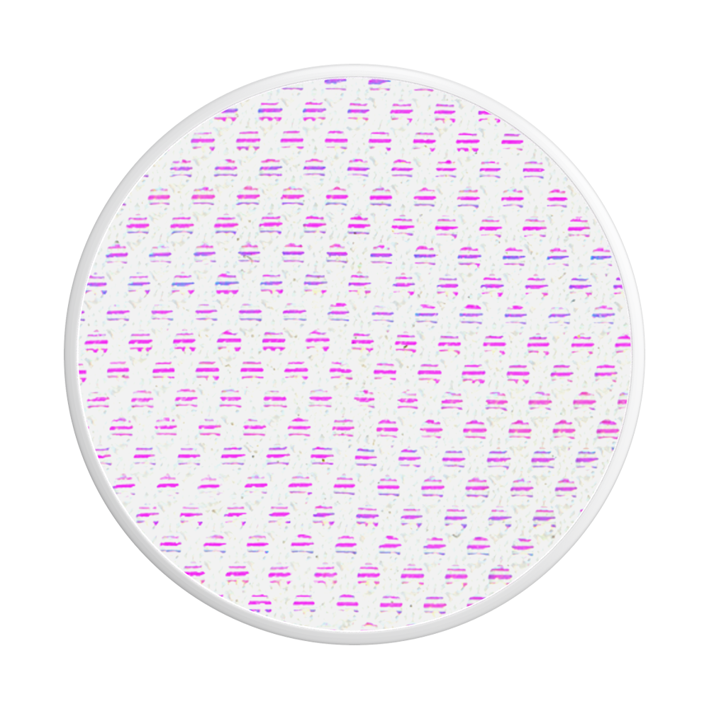 虹彩網白 Mesh Iridescent White, PopSockets