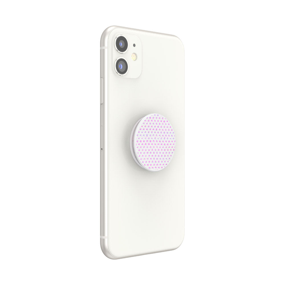 虹彩網白 Mesh Iridescent White, PopSockets