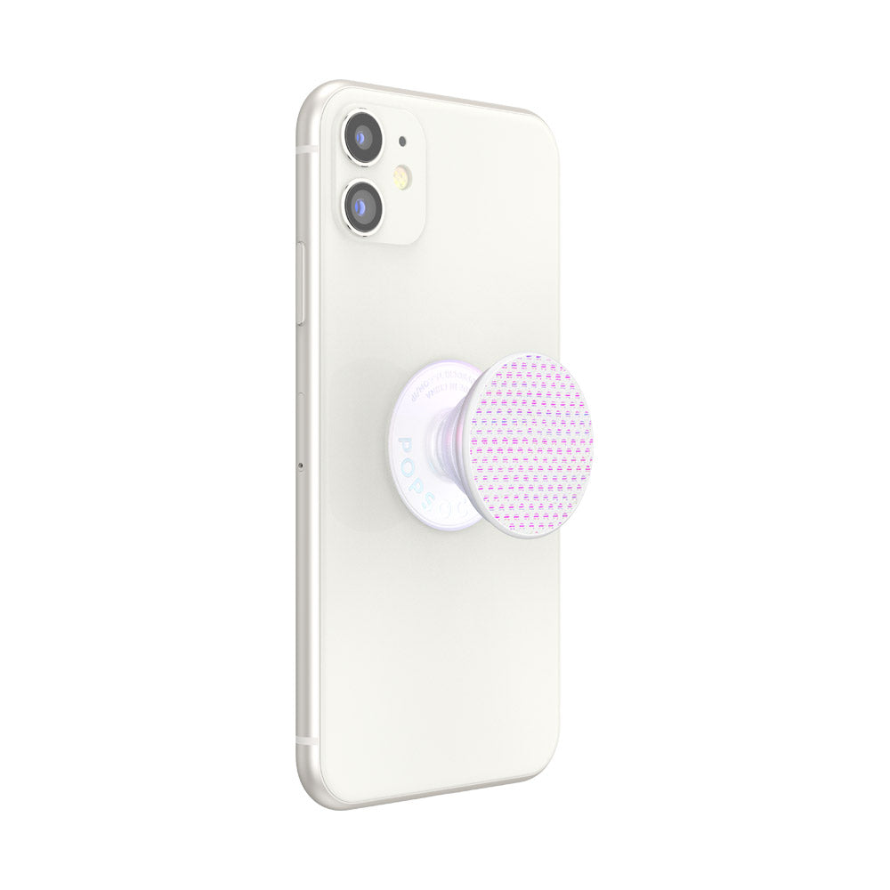 虹彩網白 Mesh Iridescent White, PopSockets