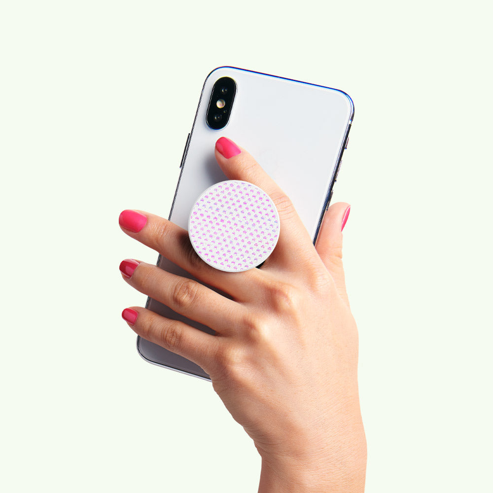 虹彩網白 Mesh Iridescent White, PopSockets