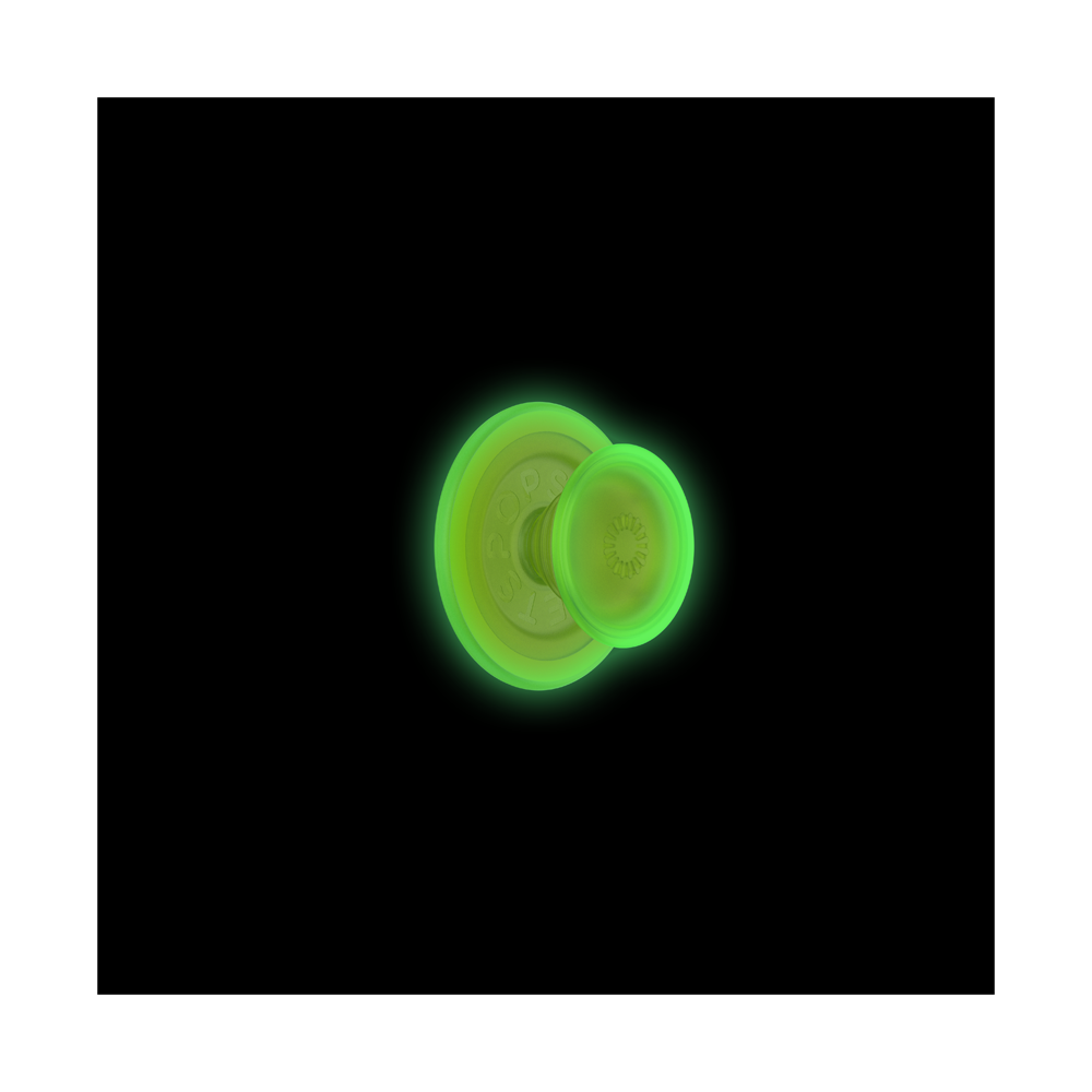 MagSafe磁吸 夜光透明螢光黃 GITD CHARTEULY, PopSockets