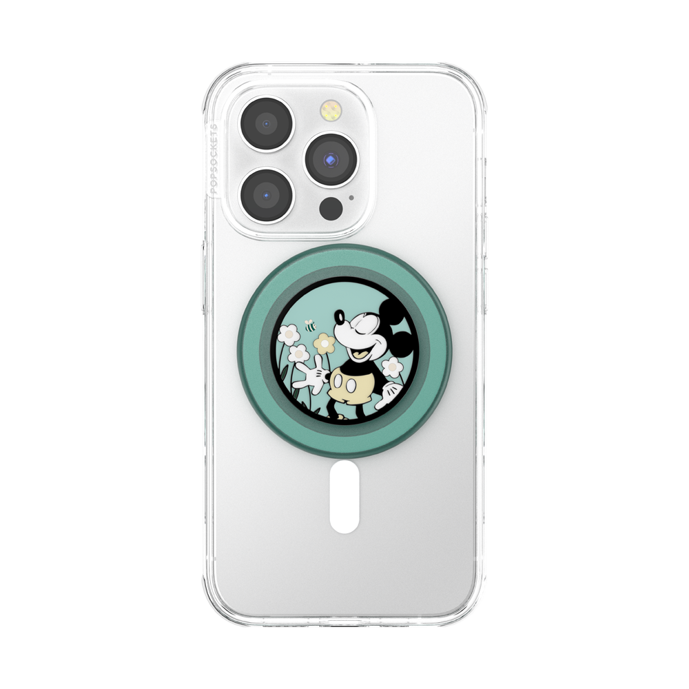 MagSafe磁吸 米奇色調花琺瑯瓷 TONAL FLOWER MICKEY ENAMEL, PopSockets