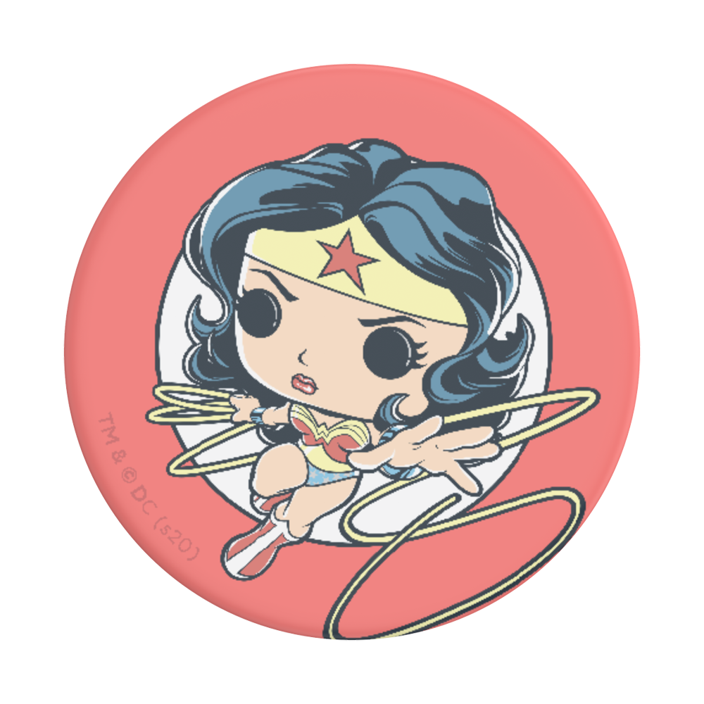Funko Pop! Wonder Woman Q版神力女超人 <可替換泡泡帽>, PopSockets