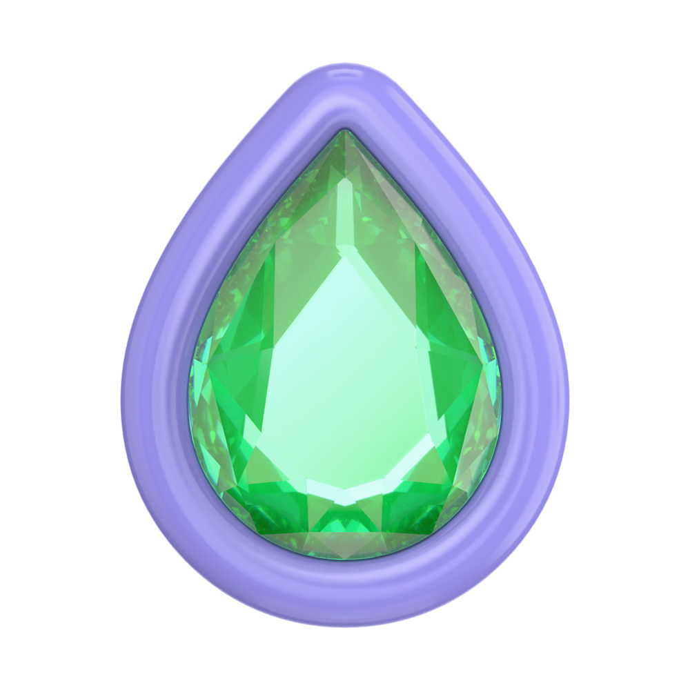 綠水晶淚珠 CRYSTAL TEARS BE KIND GREEN, PopSockets